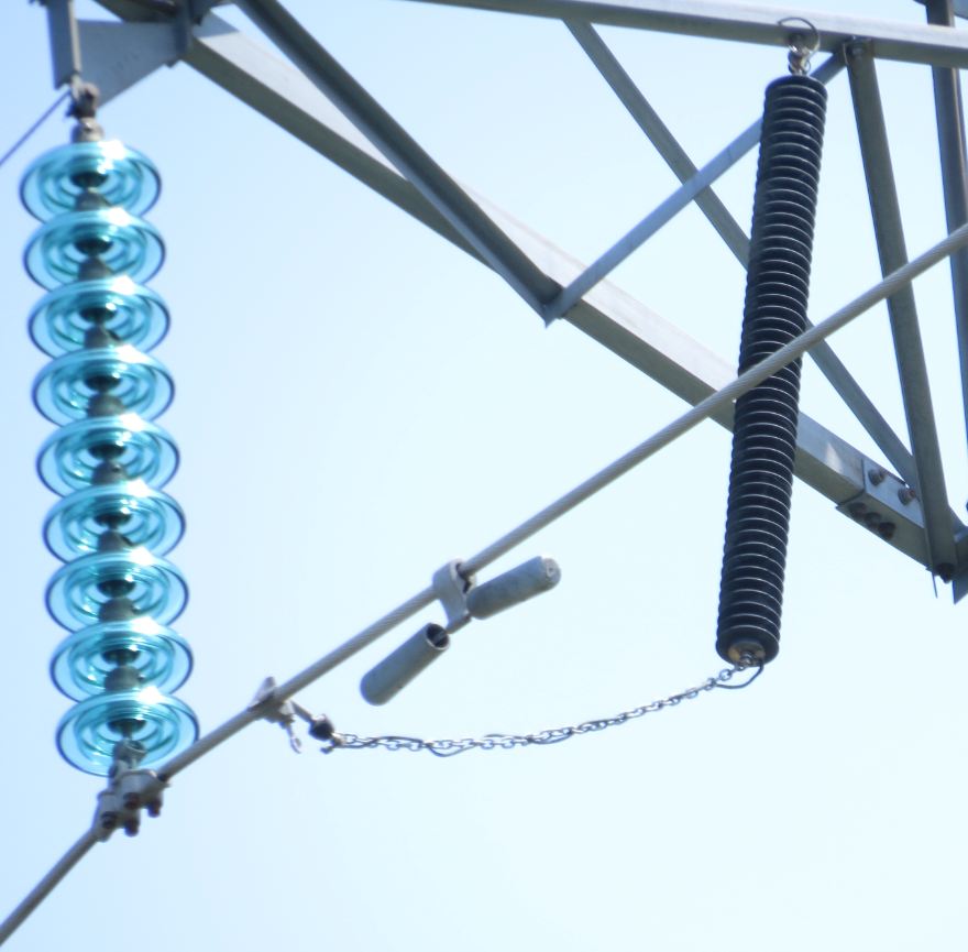 Transmission line arresters on NB Power Line 68
